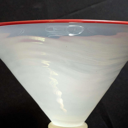 WRC Transjo Swedish Modern Art Glass footed bowl