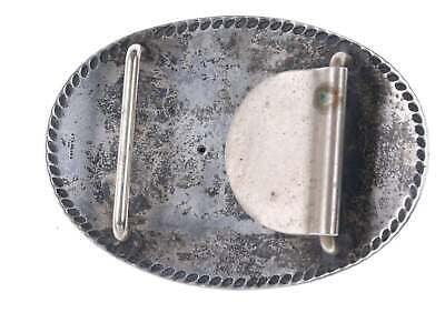 Vintage Hand Engraved Sterling silver Horse head trophy buckle