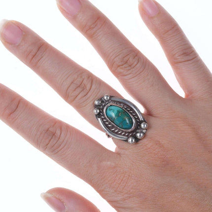 Vintage Native American sterling with turquoise ring