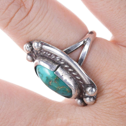 Vintage Native American sterling with turquoise ring