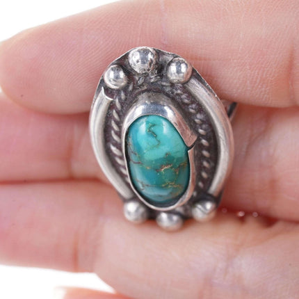 Vintage Native American sterling with turquoise ring