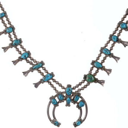 Vintage Navajo Squash blossom necklace