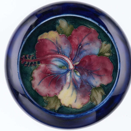 Vintage Moorcroft Hibiscus Art Pottery bowl