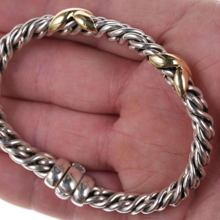 David Yurman Sterling/18k Lyrica Heavy woven bracelet