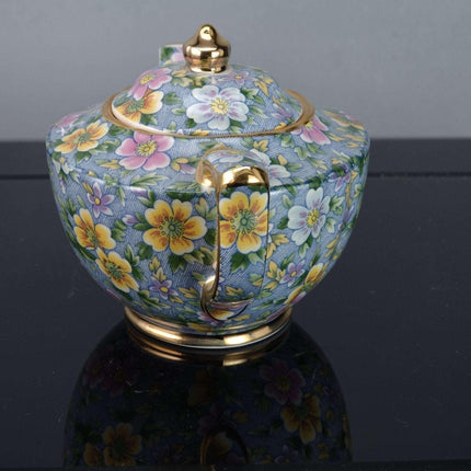 Vintage James Sadler Chintz Petite Fleur Miniature Teapot