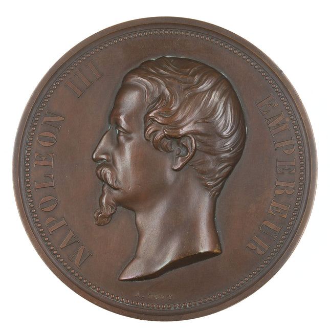 1855 Napoleon III Bronze Medallion