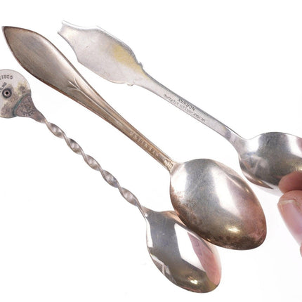 3 Vintage Sterling San Francisco CA Souvenir spoons