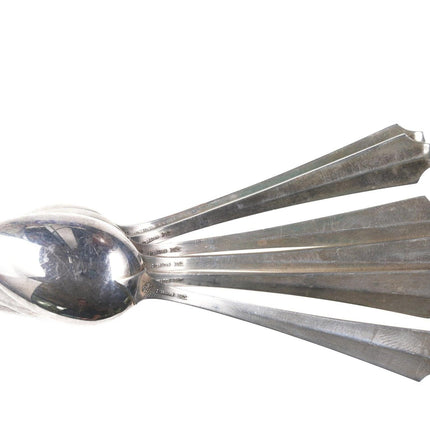 6 c1920 sterling demitasse spoons