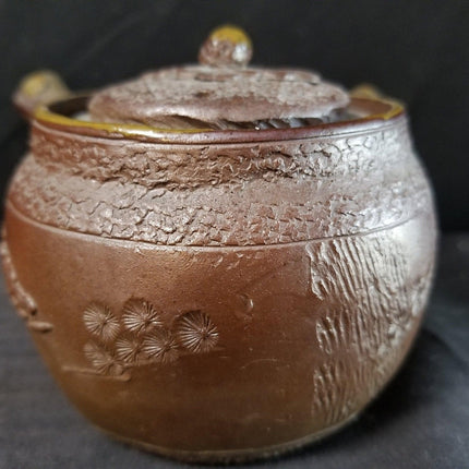 古董小日本茶壶红土薄瓷不寻常 c.1900