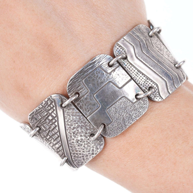 Schweres handgefertigtes Sterling-Armband