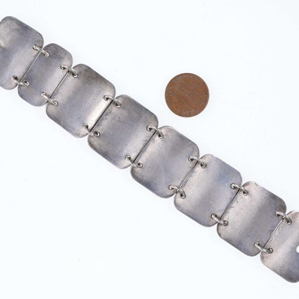 Jared Chavez Santo Domingo modernist sterling Link bracelet