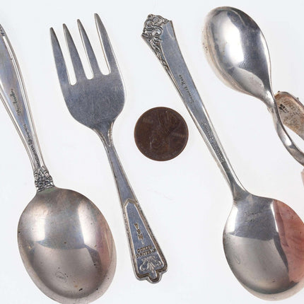 Vinage Sterling baby Spoons and fork