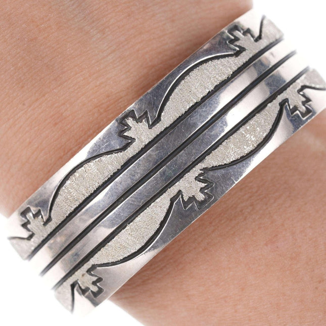 Vintage Indianer Tuffstein gegossenes Sterling-Armband