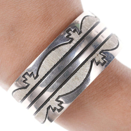 Vintage Indianer Tuffstein gegossenes Sterling-Armband