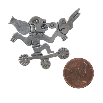 William Spratling sterling Aztec style pin