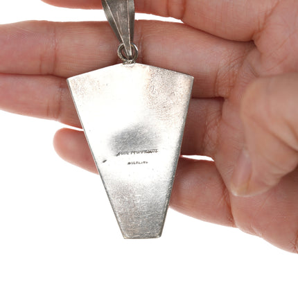 Jim Harrison Navajo Micro inlay sterling pendant