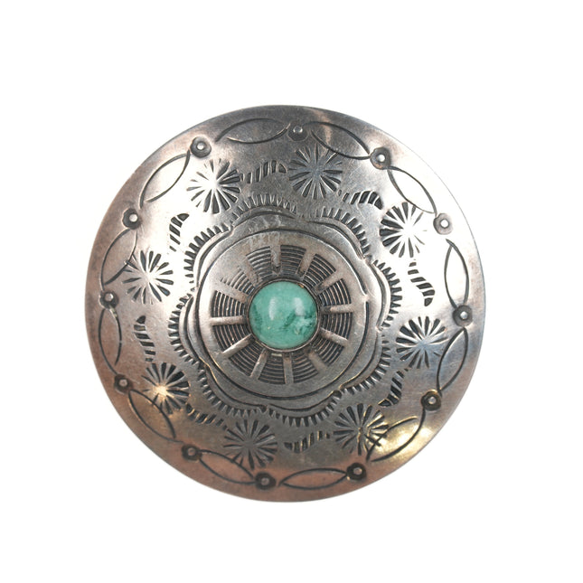 50's-60's Navajo sterling and turquoise pin