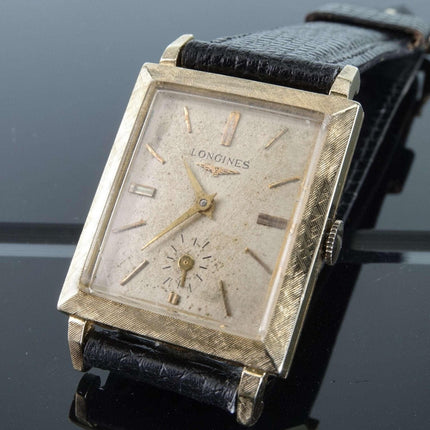Vintage Longines 14k Gold Armbanduhr