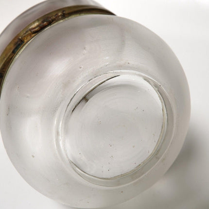 c.1890 Coralene Glass Dresser Jar Bohemian