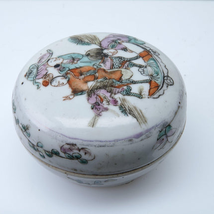 Antique Chinese Famille Rose Rouge Box