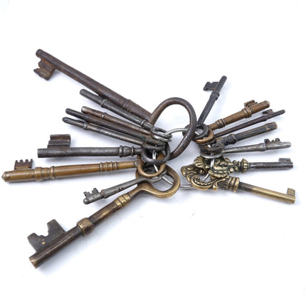 Antique Key Collection Various Sizes 19th century