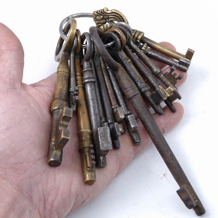 Antique Key Collection Various Sizes 19th century