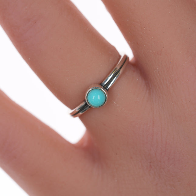 sz5 Retired James Avery Sterling and turquoise ring