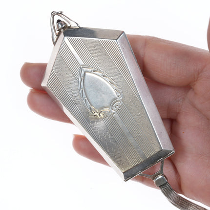 c1920's Art Deco Elgin Sterlin silver miniature purse