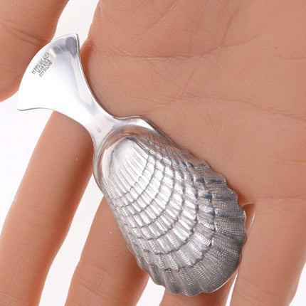 Tiffany Sterling Tea Caddy spoon shell form
