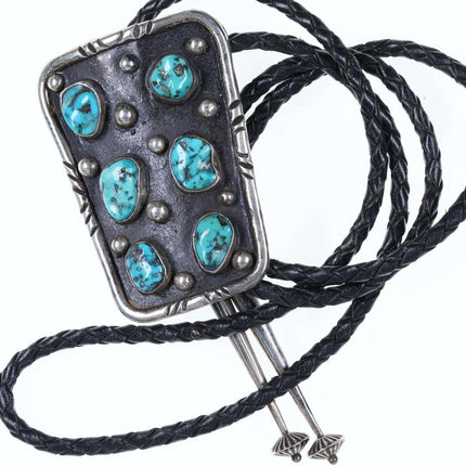 Native American Sterling/Turquoise bolo tie