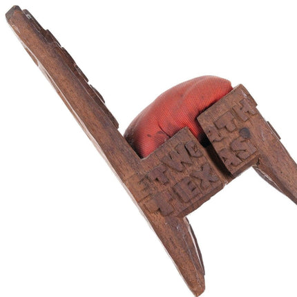 1935 年沃斯堡德克萨斯民间艺术东方之星 LFATA OES 活动微型椅垫
