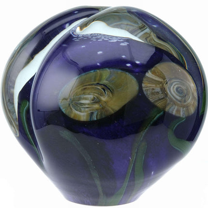 Robert Eickholt Heavy Large Studio Art glass paperweight