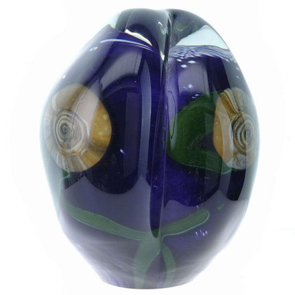 Robert Eickholt Heavy Large Studio Art glass paperweight