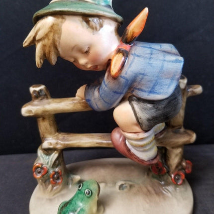 6" Hummel Crown Mark Boy with Frog Figure c.1945 6" tall, 5" wide MINT