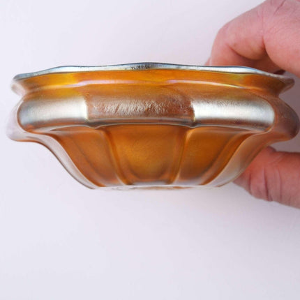 c1910 格萨尔虹彩美国艺术玻璃小碗