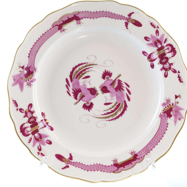 Meissen Rich Court Dragon Dinner Plate Pink with gold Accents 9.75"