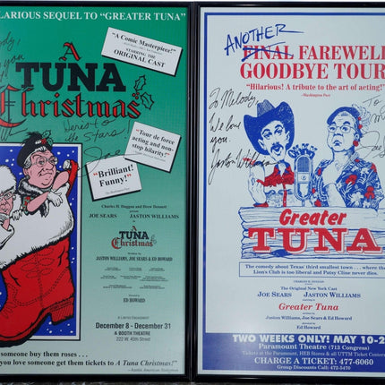 Signierte Poster mit größerem Thunfisch von Jaston Williams/Joe Sears