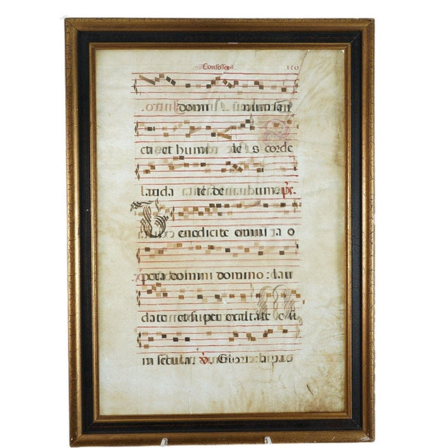 15th/16th century vellum antiphonal leaf 2