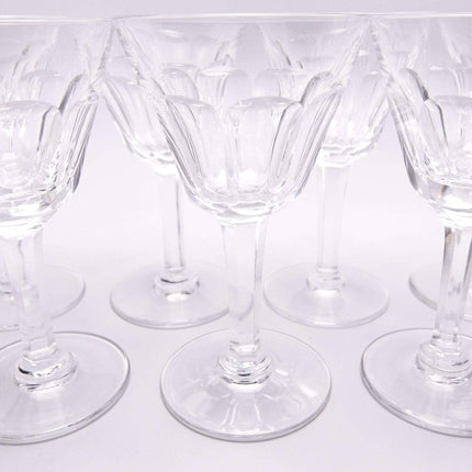 St. Louis Crystal Bristol  Wine (7) 5.25"