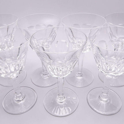 St. Louis Crystal Bristol  Wine (7) 5.25"