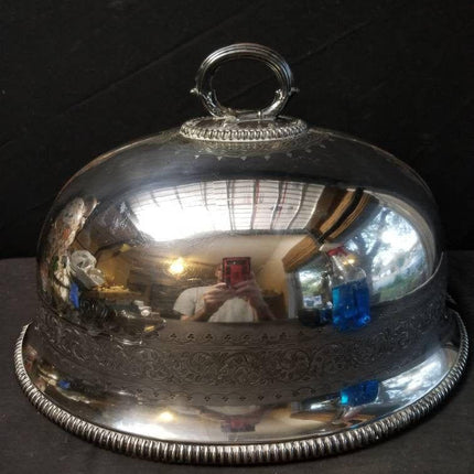 纹章银 Mitchell Crest Deo Favente 银盘壁灯由古董圆顶制成