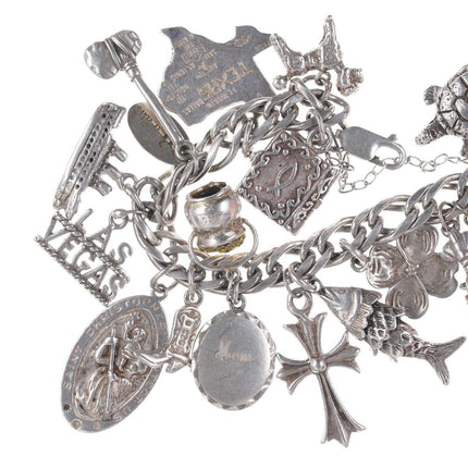 Charm-Armband aus Sterlingsilber im Vintage-Stil mit Südwestmotiv