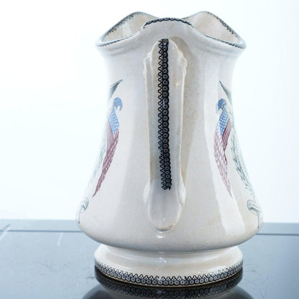 c1860 Civil War Era Historical Staffordshire pitcher George Washington Honor The