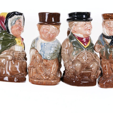 4 1950's Charles Dickens Royal Doulton Character jugs 4.5"