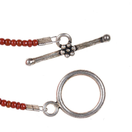 Vintage Schwamm- und Zweigkorallen-Halsketten- und Ohrringe-Set