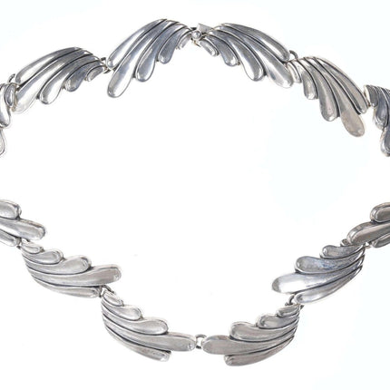 Luis Melesio Villarreal Retro Taxco 950 Silver necklace