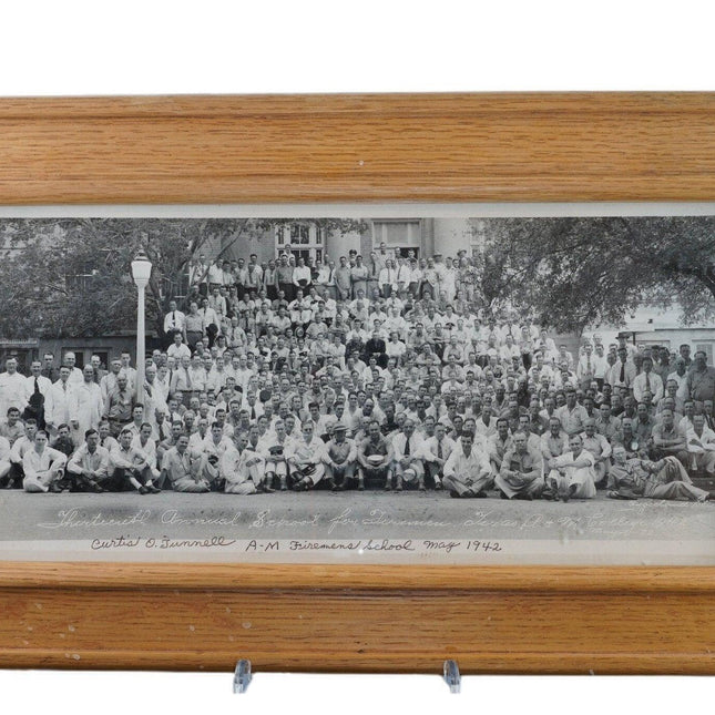 1942 Texas A&amp;M Fireman's School Originalfoto Aggie School for Firemen