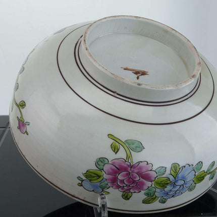 c1900 Meiji Period Japanese Birds of Paradise Charger and Bowl
