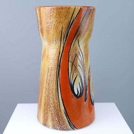 维多利亚·马佐蒂（1907-1985）世纪中叶现代抽象花瓶艺术家签名