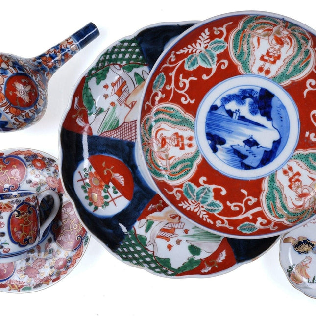 c1870 Japanese Hand Painted Imari Collection